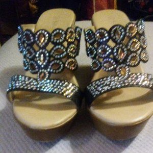 Nature Breeze Sandal Wedges Size 61/2